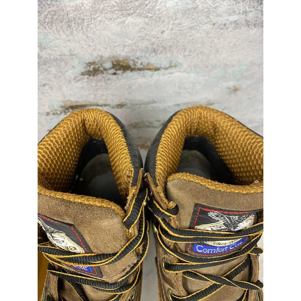 Georgia Boot Boots Mens Size 8.5W Brown Leather Waterproof Work Comp Toe G6644